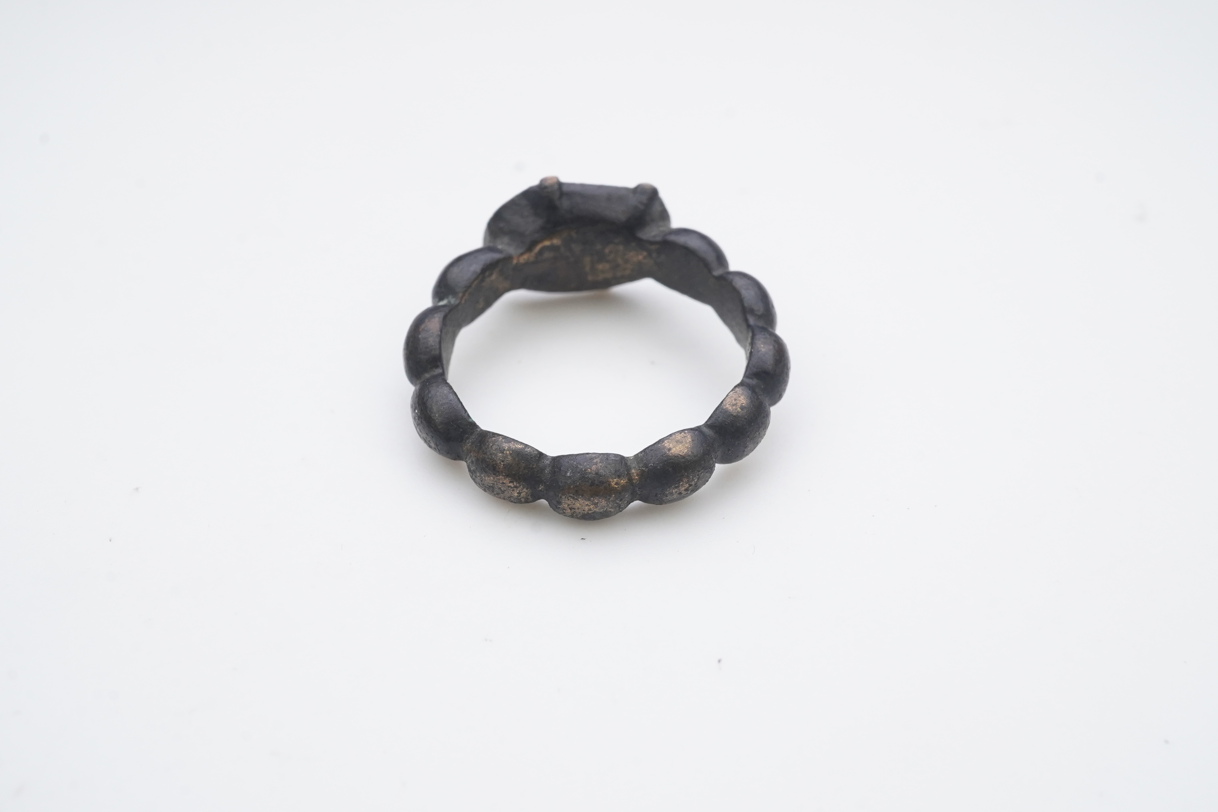 A Tudor bronze 'decade' ring, England, circa 1500